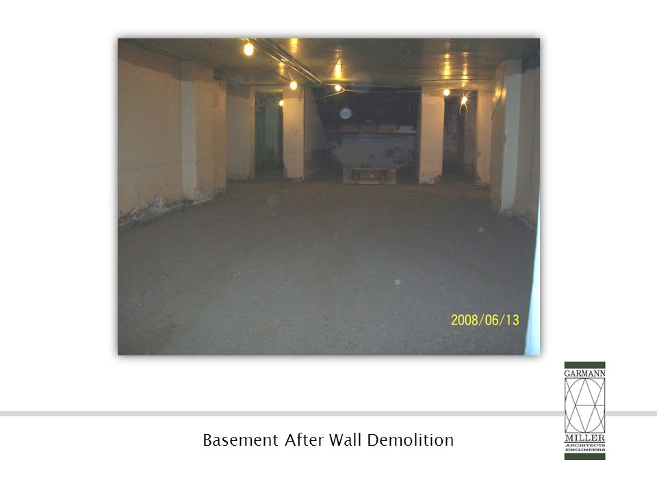 Basement After Wall Demolition