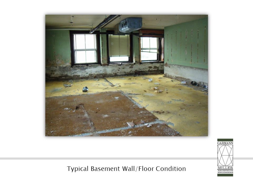 Typical Basement Wall/Floor Condition