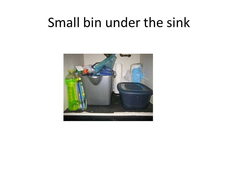 Small bin under the sink