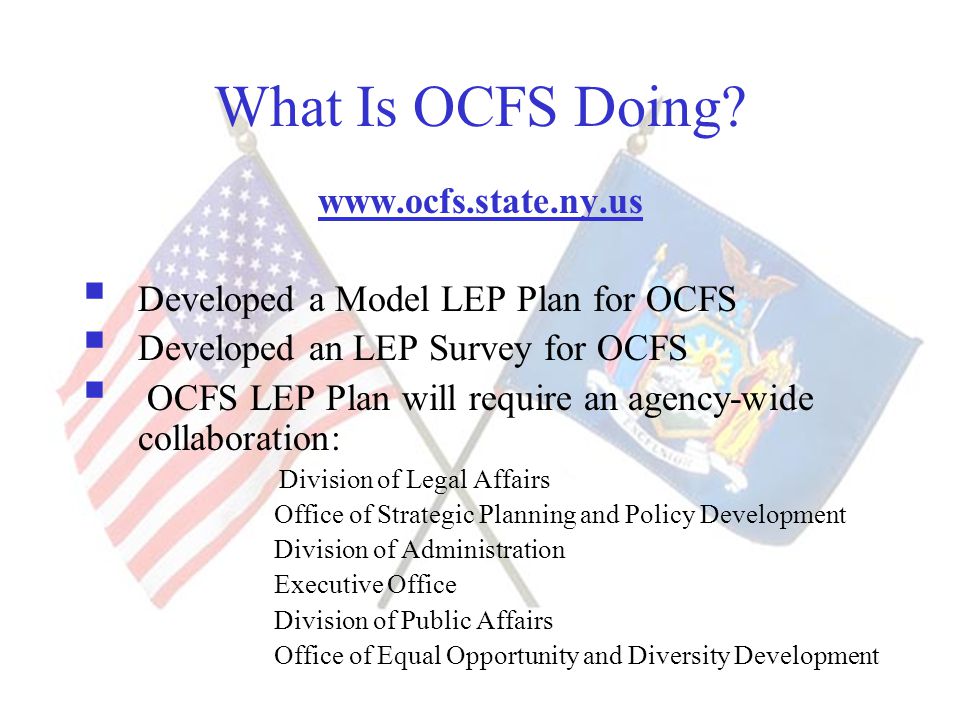 What Is OCFS Doing.