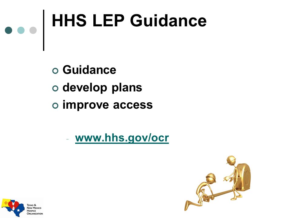 HHS LEP Guidance Guidance develop plans improve access -