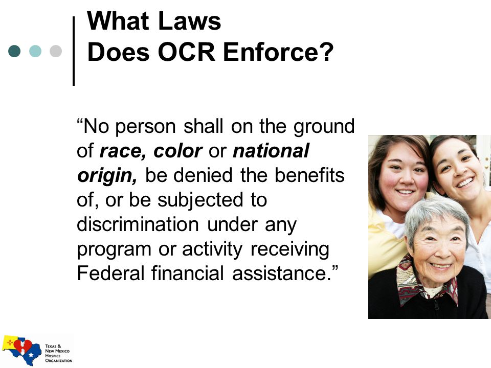 What Laws Does OCR Enforce.