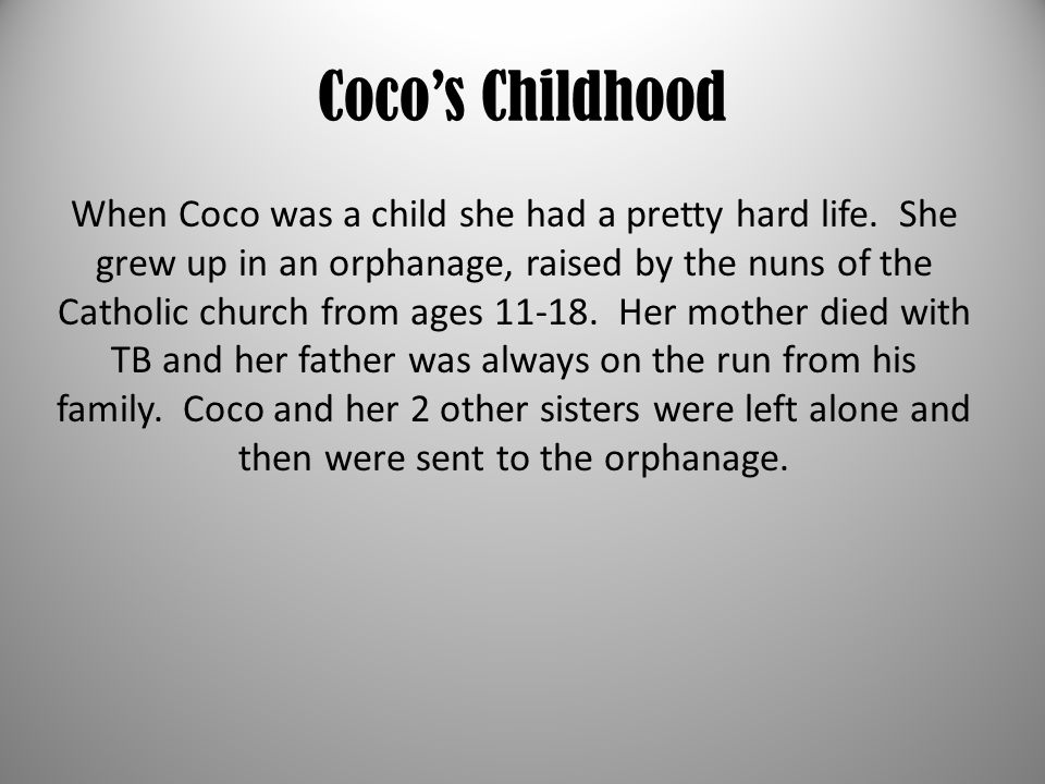 coco chanel childhood