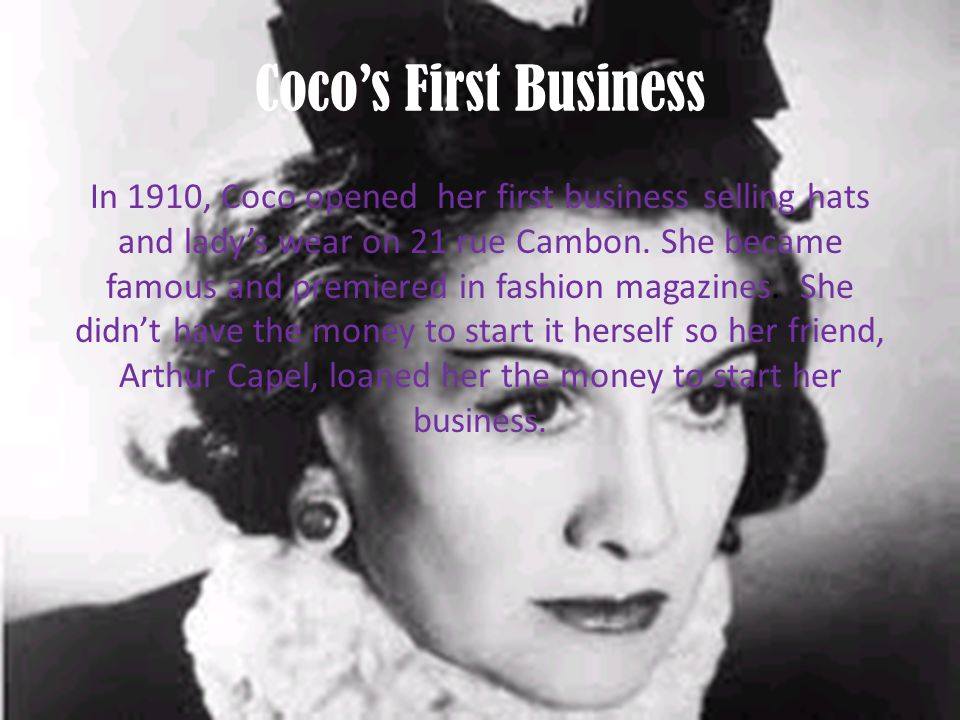 Coco Chanel By: Carly Massey Coco's Childhood When Coco was a child she had  a pretty hard life. She grew up in an orphanage, raised by the nuns of the.  - ppt