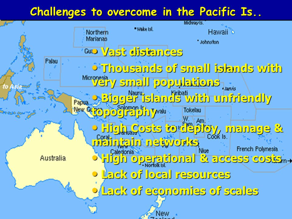 New York – 5th November 2008 United Nations Challenges to overcome in the Pacific Is..