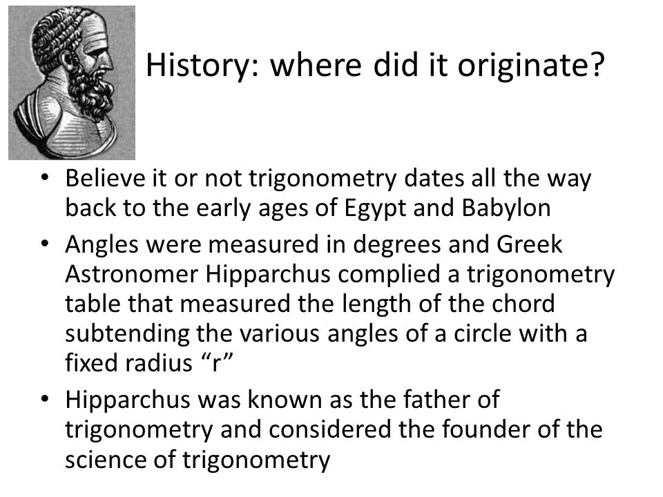 history of trigonometry