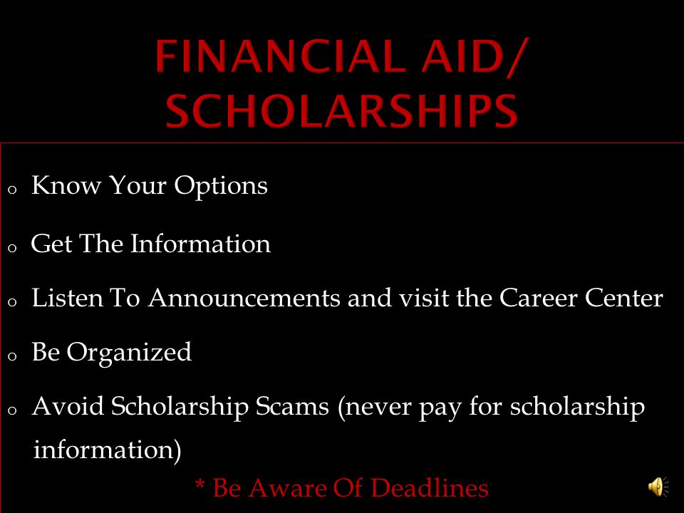  The Scholarship Committee and Local Scholarship Organizations make their decisions  Scholarships that require interview, take place April & May  All Scholarship Winners notified Monday, June 7 th Corona High School Senior Awards Night Best Of Luck!