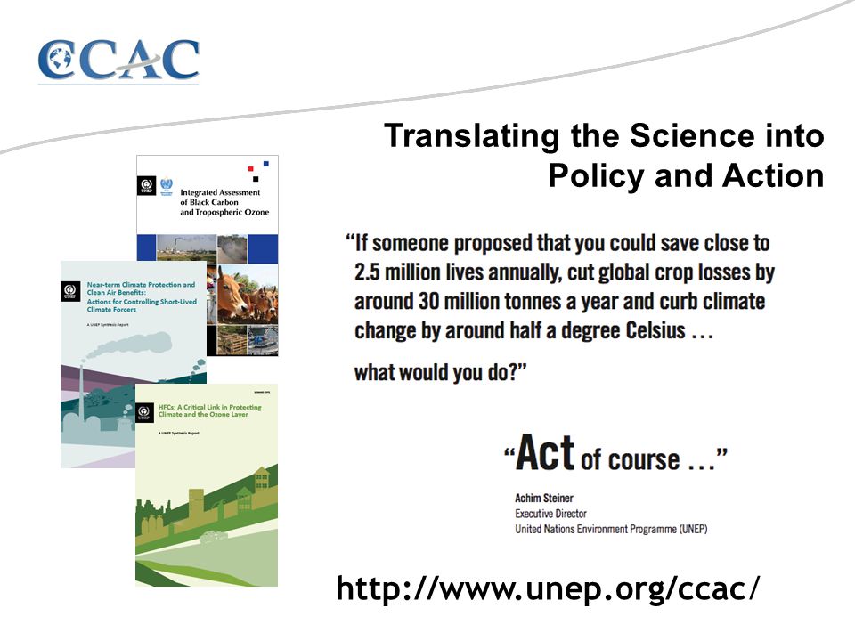 Translating the Science into Policy and Action