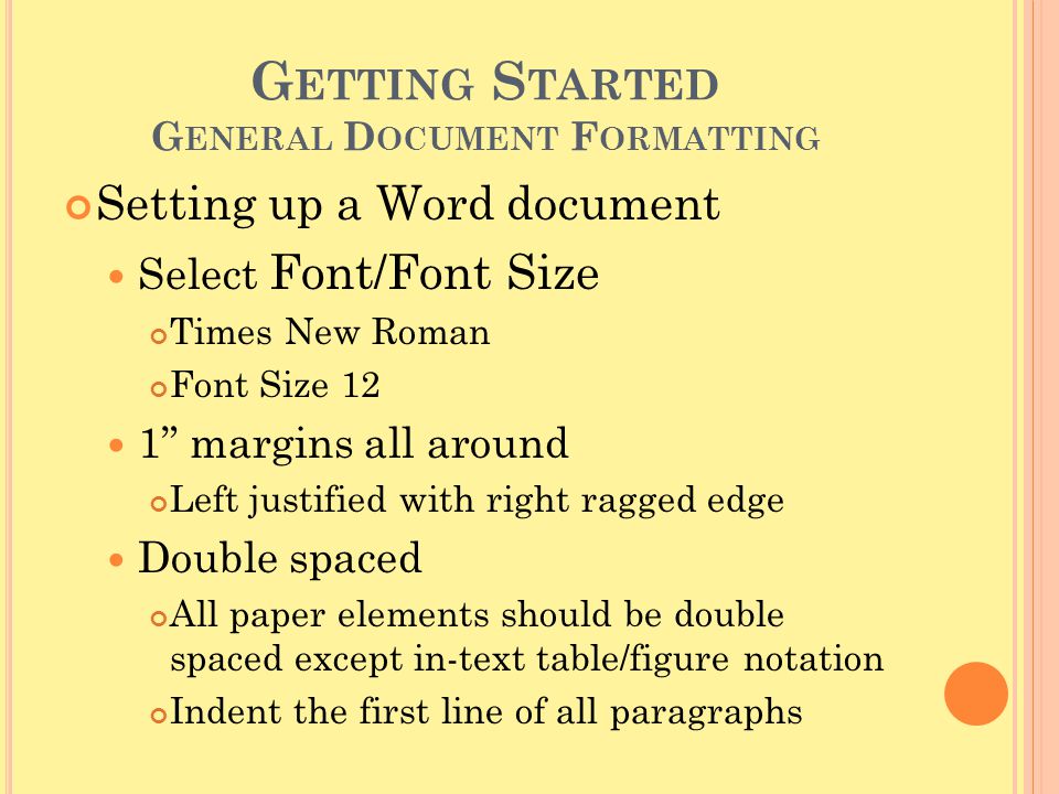 apa style created by denise regeimbal and amanda rutstein 2012 apa format margin size