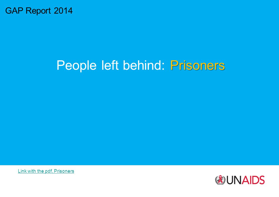 GAP Report 2014 Prisoners People left behind: Prisoners Link with the pdf, Prisoners