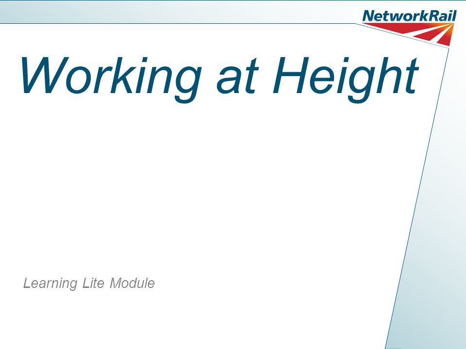 Working at Height Learning Lite Module