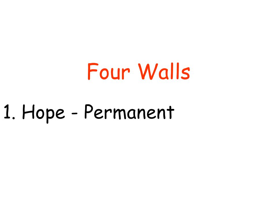 1.Hope - Permanent