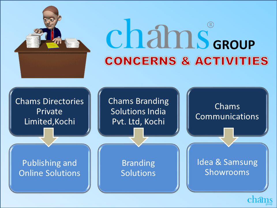 Chams Directories Private Limited,Kochi Chams Branding Solutions India Pvt.