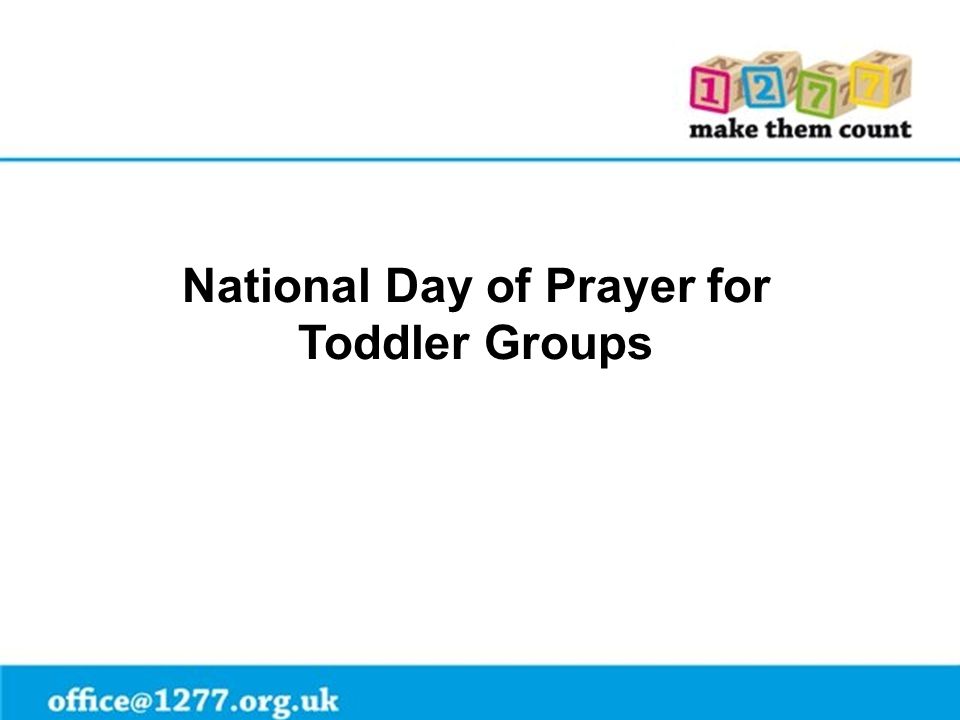 National Day of Prayer for Toddler Groups