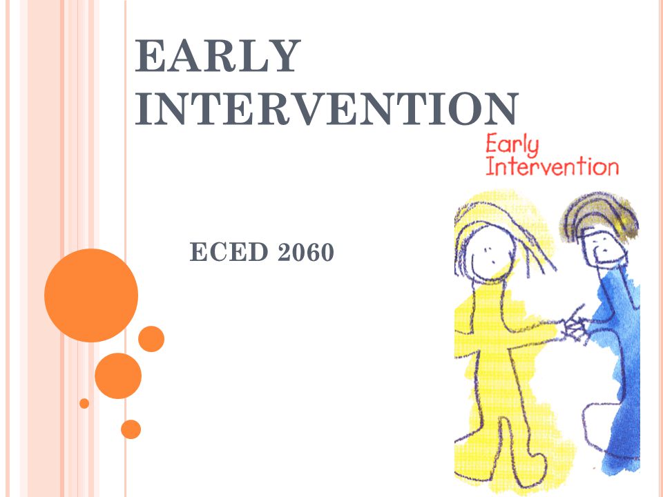 EARLY INTERVENTION ECED 2060