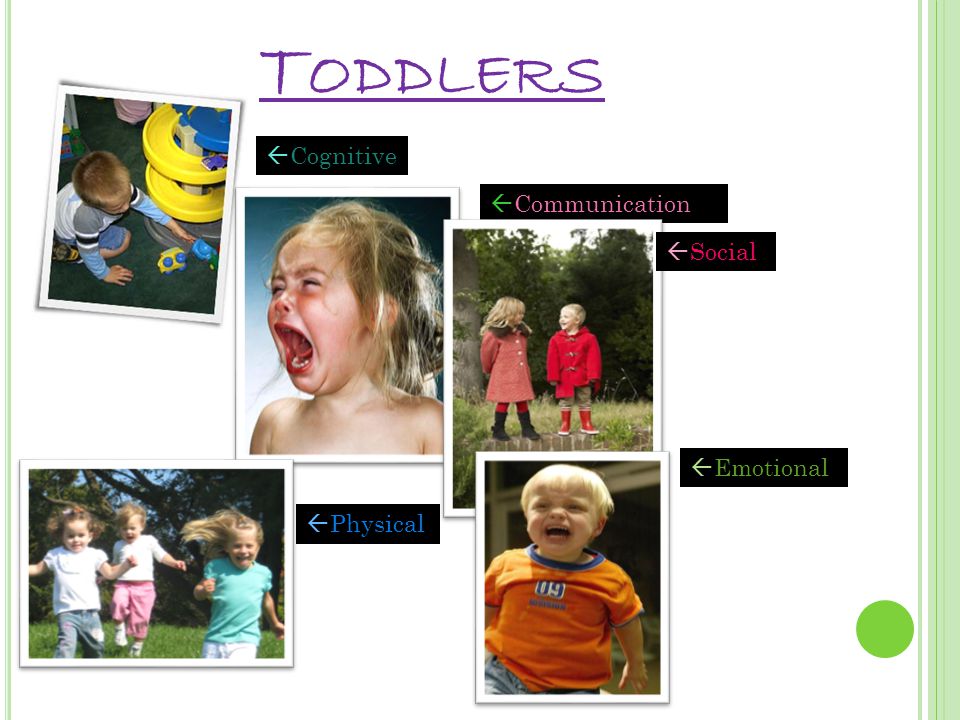 T ODDLERS  Cognitive  Communication  Physical  Social  Emotional