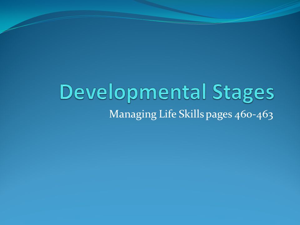Managing Life Skills pages