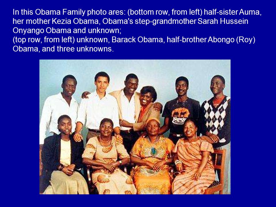 Barack Obama with his grandmother, Sarah Hussein Obama, in Africa