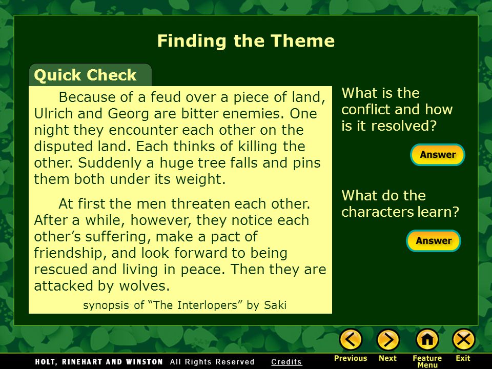 Theme What Is Theme? Universal Themes Finding the Theme Making a ...