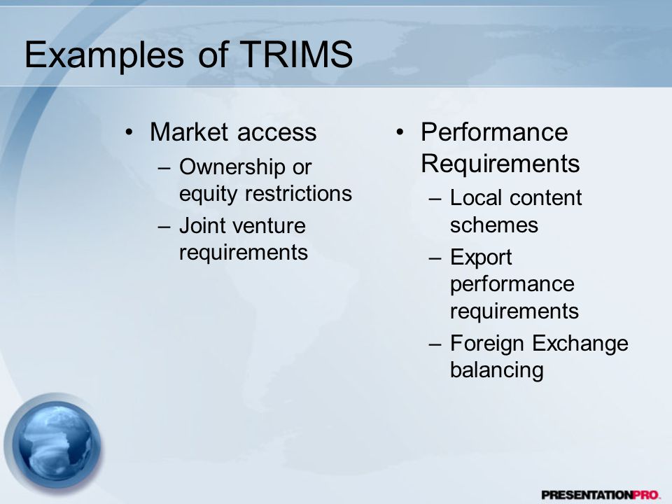 TRADE RELATED INVESTMENT MEASURES PDF TRADE RELATED INVESTMENT MEASURES PDF