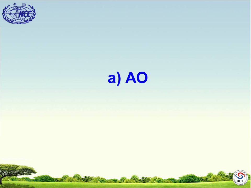 a) AO