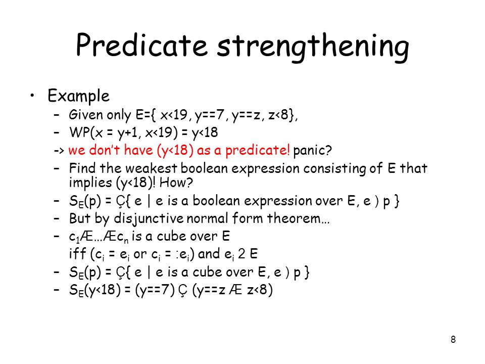 1 Automatic Predicate Abstraction Of C Programs Parts Of The Slides Are From Ppt Download