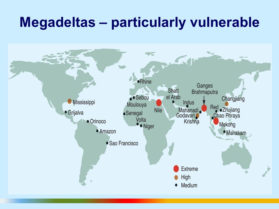 Megadeltas – particularly vulnerable