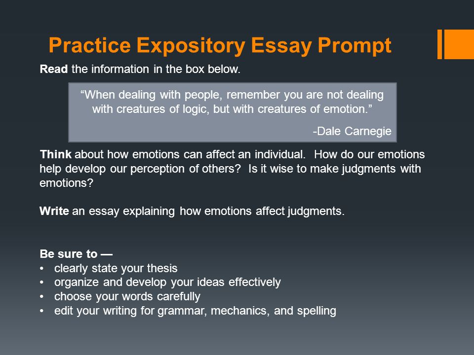 English Essays On Different Topics Practice Expository Essay Prompt Read The Information In The Box Below Good High School Essays also How To Make A Good Thesis Statement For An Essay Practice Expository Essay Prompt Read The Information In The Box Reflection Paper Example Essays