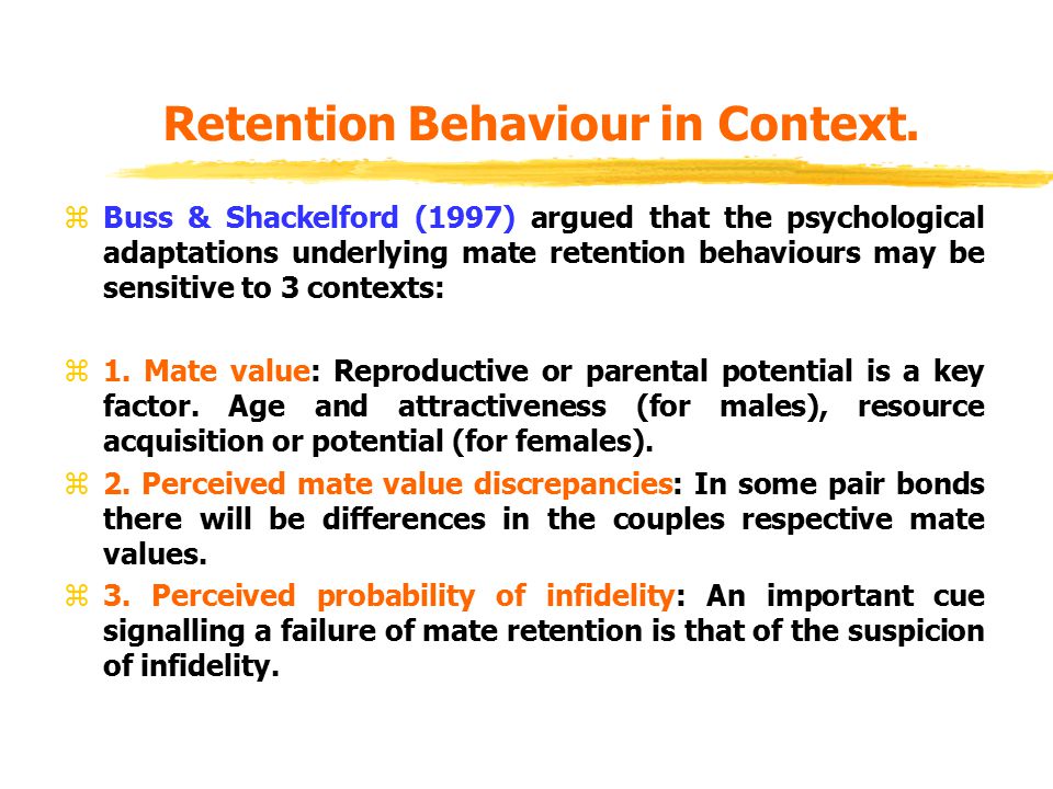 Evolutionary Psychology Lecture 8: Jealousy and Mate Retention. - ppt  download