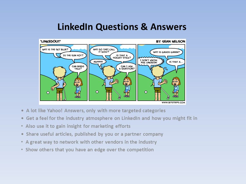 LinkedIn Questions & Answers A lot like Yahoo.