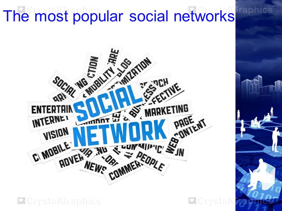 The most popular social networks