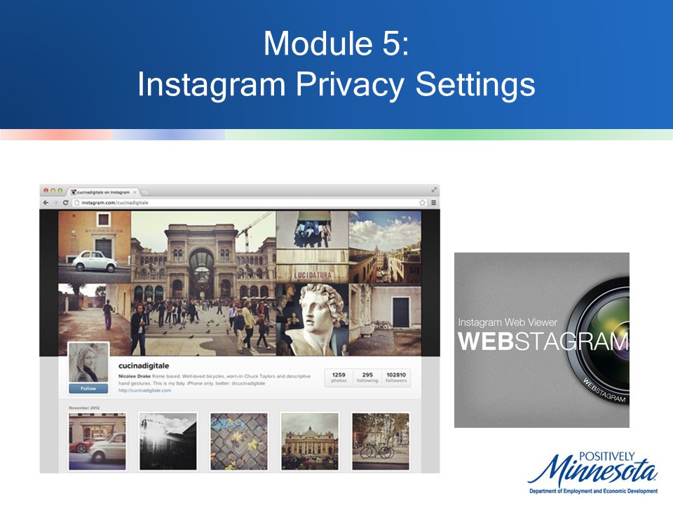 Module 5: Instagram Privacy Settings