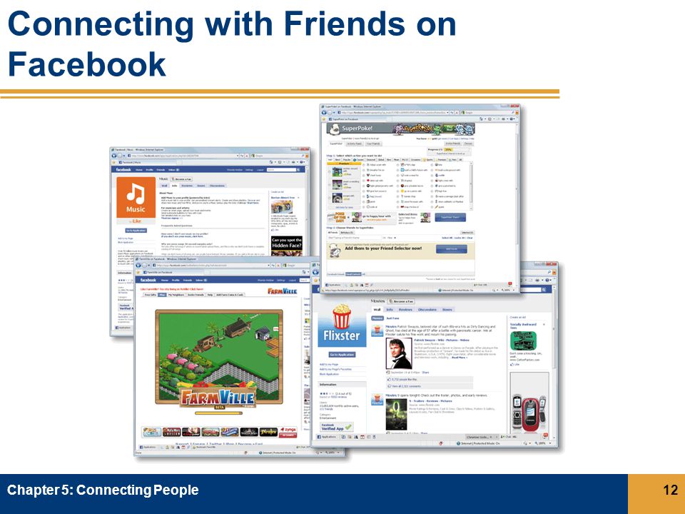Connecting with Friends on Facebook Chapter 5: Connecting People12