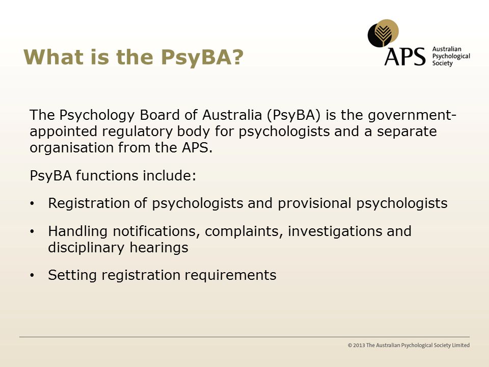 What is the PsyBA.