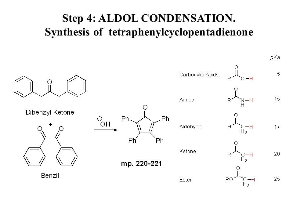 benzil to tetraphenylcyclopentadienone