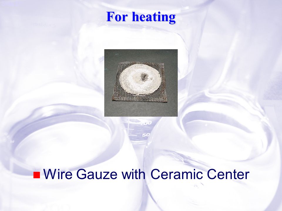 Slide 27 For heating Wire Gauze with Ceramic Center