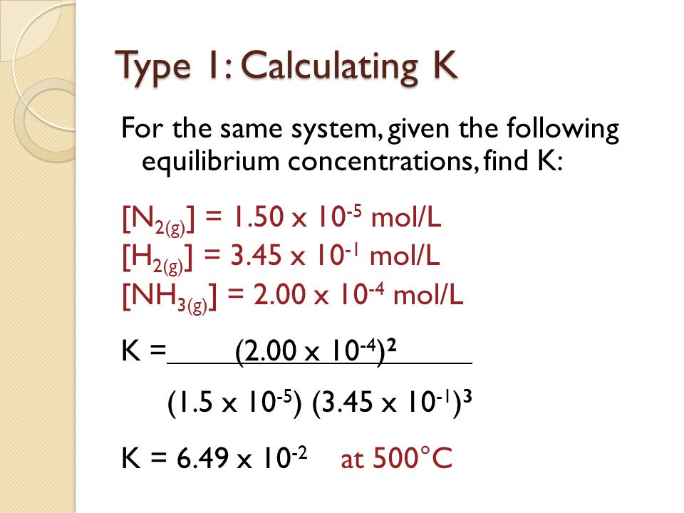 The Equilibrium Constant K And The Reaction Quotient Q Sch 4u Ppt Download