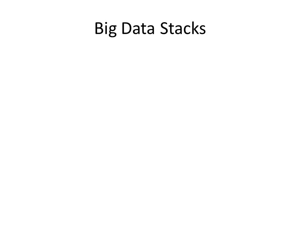 Big Data Stacks