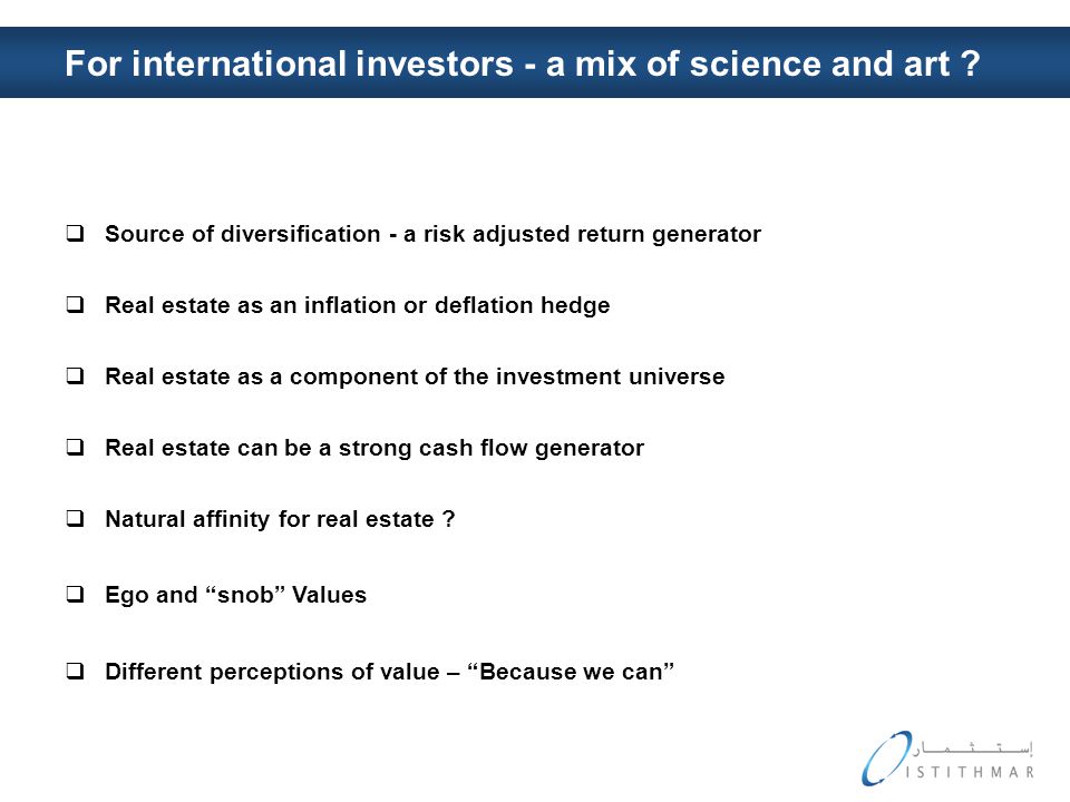 For international investors - a mix of science and art .