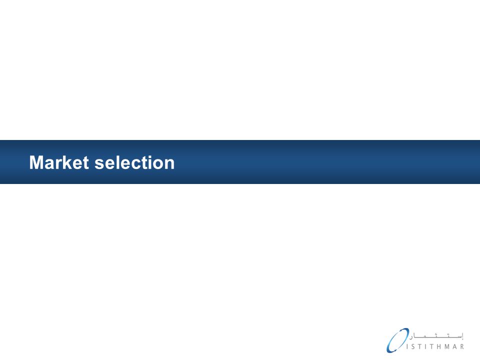 Market selection