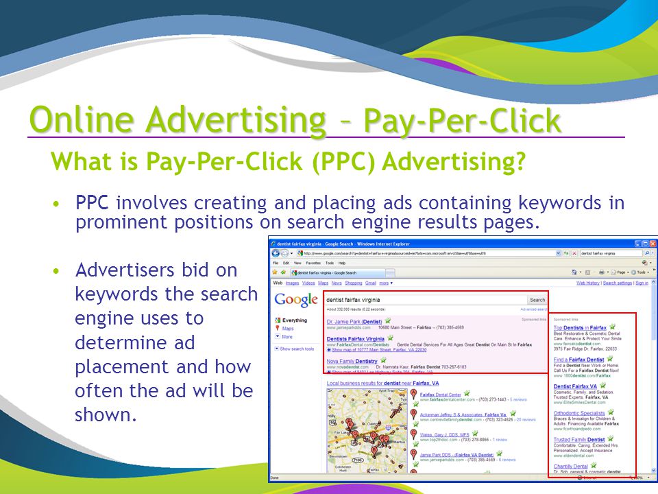 Online Advertising – Pay-Per-Click What is Pay-Per-Click (PPC) Advertising.