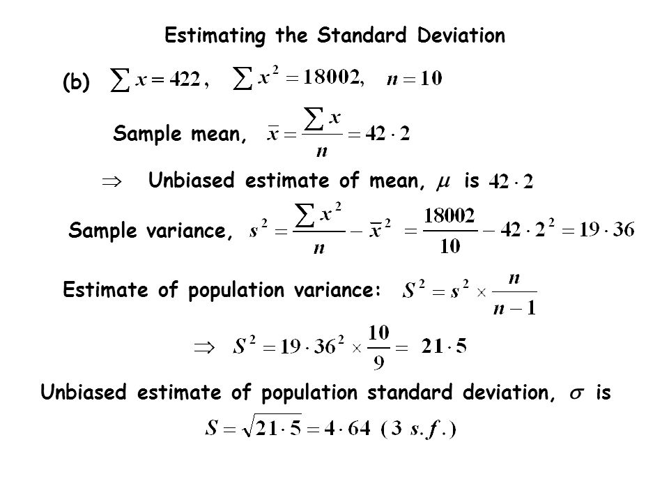 Estimating The Standard Deviation C Christine Crisp Teach A Level Maths Statistics Ppt Download