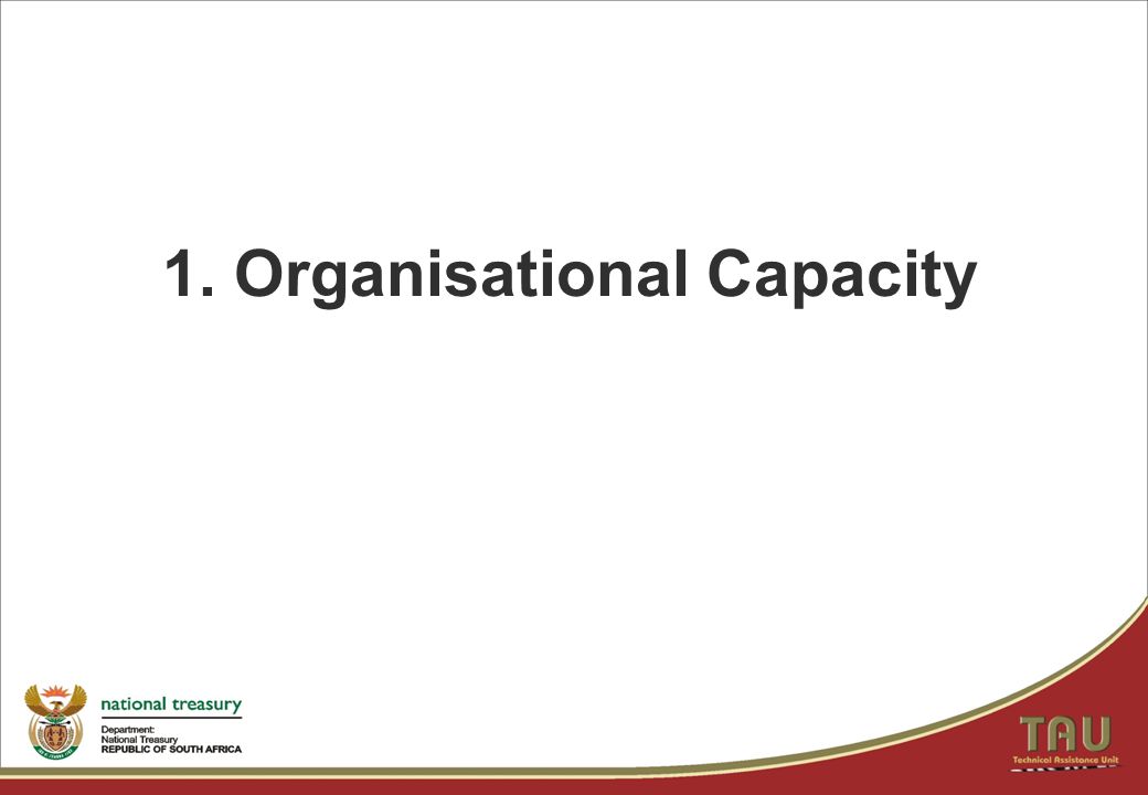 1. Organisational Capacity