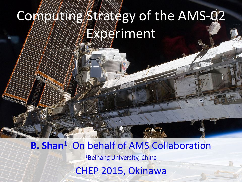 Computing Strategy of the AMS-02 Experiment B.