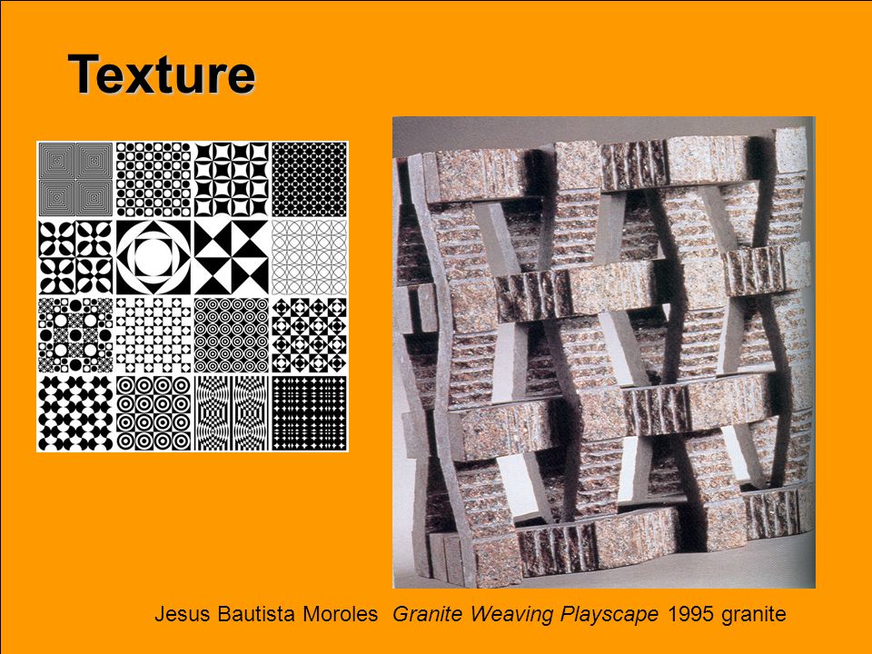 Texture Jesus Bautista Moroles Granite Weaving Playscape 1995 granite