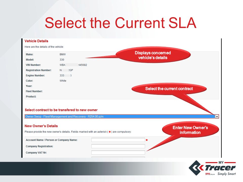 Select the Current SLA