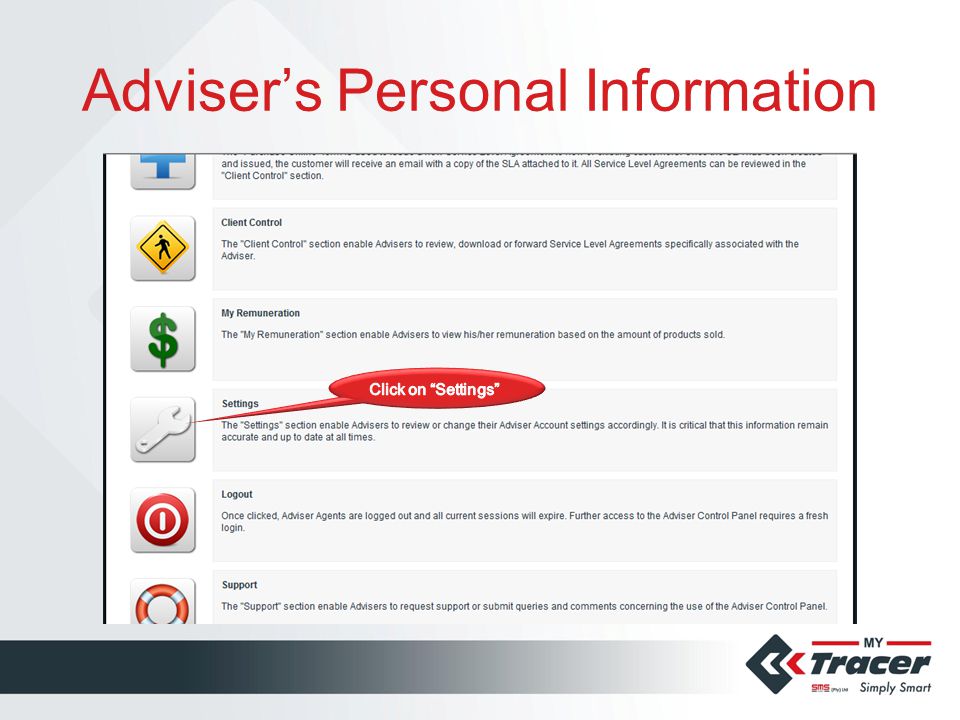 Adviser’s Personal Information