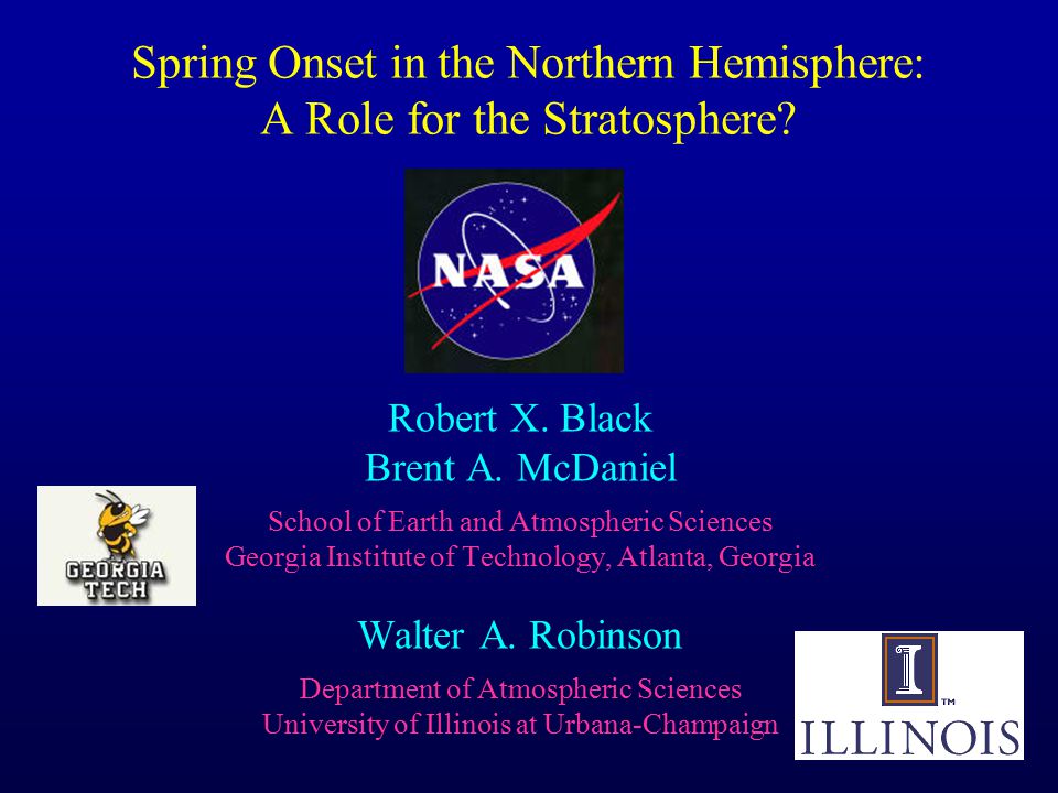 Spring Onset in the Northern Hemisphere: A Role for the Stratosphere.