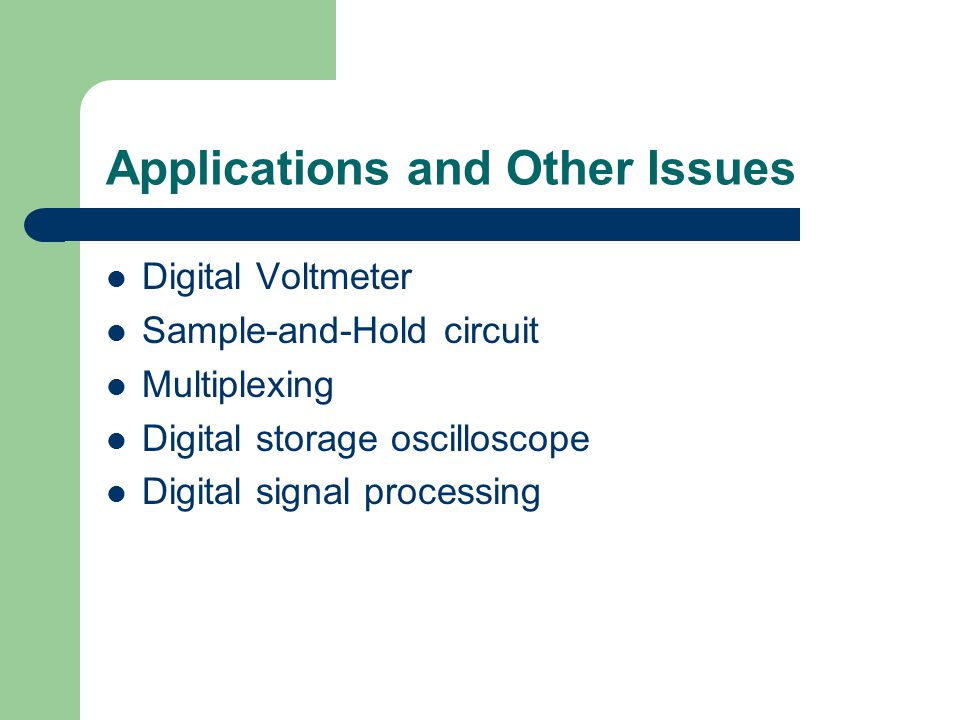 digital storage oscilloscope applications