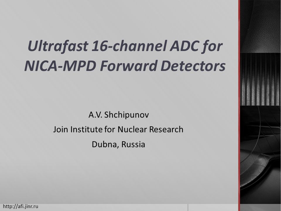 Ultrafast 16-channel ADC for NICA-MPD Forward Detectors A.V.